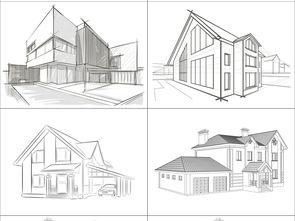 房屋设计图简笔画图片大全集,房屋设计图 手绘